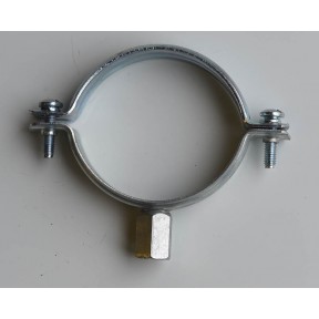 Unlined mild steel plated pipe clip 